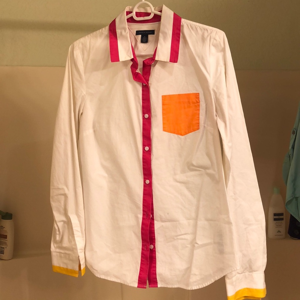 Tommy Hilfiger multi colored button down